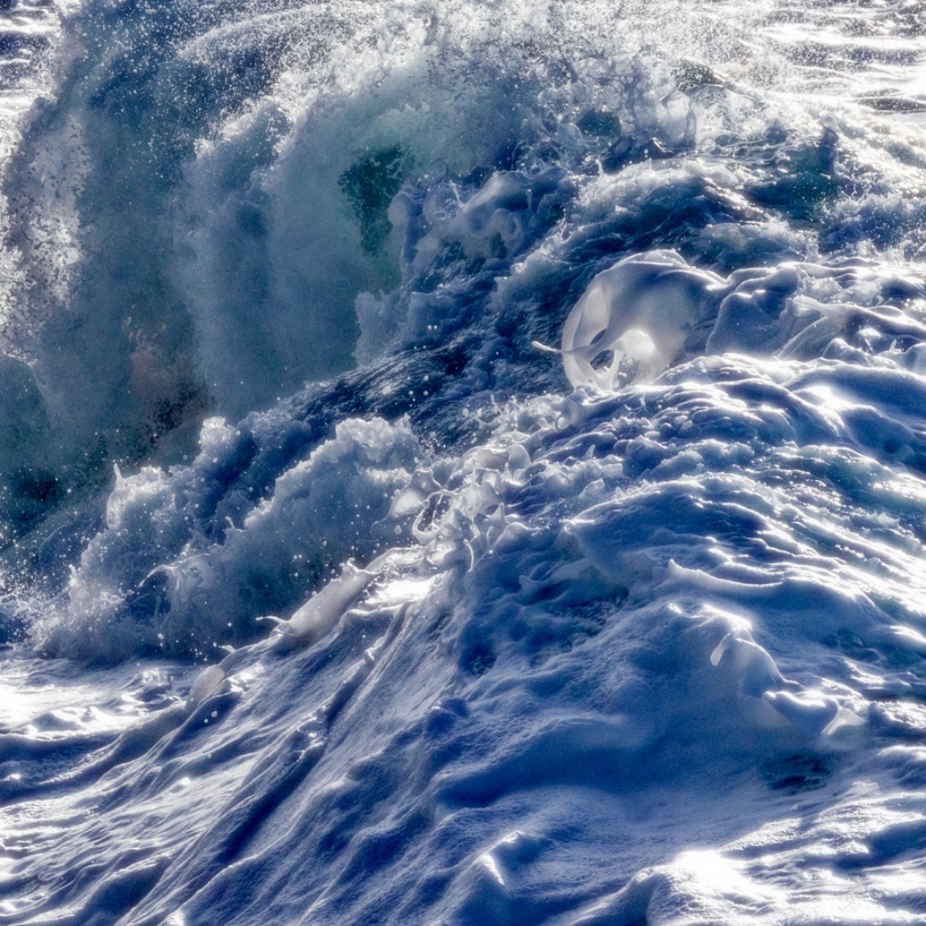 A still, empty seascape — horizon under soft light
